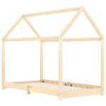 vidaXL Detský posteľný rám 90x200 cm borovicový masív – Obrázok 2