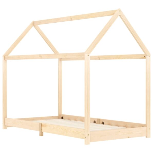 vidaXL Detský posteľný rám 90x200 cm borovicový masív – Obrázok 2