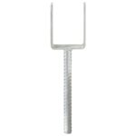 vidaXL Kotviace pätky 6 ks, strieborné 7x6x30 cm, pozinkovaná oceľ – Obrázok 3