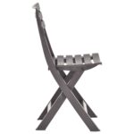 vidaXL Skladacie záhradné stoličky 2 ks, plast, farba mokka – Obrázok 4