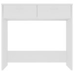 vidaXL Písací stôl, biely 80x40x75 cm, kompozitné drevo – Obrázok 4