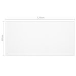 vidaXL Chránič na stôl priehľadný 120x60 cm 1,6 mm PVC – Obrázok 6