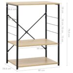 vidaXL Skrinka na mikrovlnku, dub 60x39,6x79,5 cm, kompozitné drevo – Obrázok 8