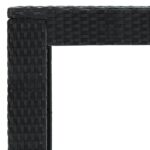 vidaXL Záhradný barový stolík čierny 100x60,5x110,5 cm polyratanový – Obrázok 5