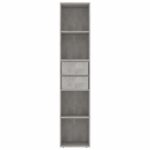 vidaXL Knižnica, betónovo sivá 36x30x171 cm, kompozitné drevo – Obrázok 4