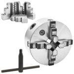 vidaXL 4-čeľusťové samostrediace skľučovadlo na sústruh 160 mm oceľové – Obrázok 2