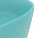 vidaXL Luxusné umývadlo, okrúhle, matné svetlozelené 40x15 cm, keramika – Obrázok 5