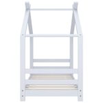 vidaXL Rám detskej postele biely 70x140 cm borovicový masív – Obrázok 3