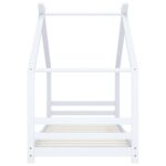 vidaXL Rám detskej postele biely 90x200 cm borovicový masív – Obrázok 4