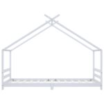 vidaXL Rám detskej postele biely 90x200 cm borovicový masív – Obrázok 5