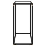 vidaXL Konzolový stolík priehľadný 60x35x75 cm tvrdené sklo – Obrázok 3