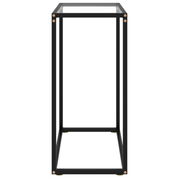 vidaXL Konzolový stolík priehľadný 60x35x75 cm tvrdené sklo – Obrázok 3