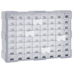 vidaXL Organizér so 64 zásuvkami 52x16x37,5 cm – Obrázok 4