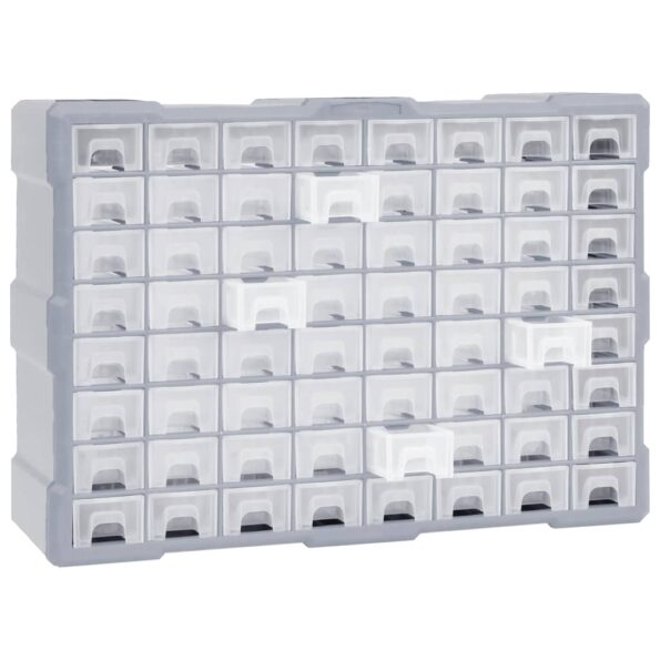 vidaXL Organizér so 64 zásuvkami 52x16x37,5 cm – Obrázok 4