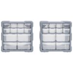 vidaXL Organizéry s 12 zásuvkami 2 ks 26,5x16x26 cm – Obrázok 4