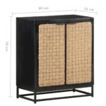 vidaXL Komoda 60x35x70 cm masívne mangovníkové drevo – Obrázok 7
