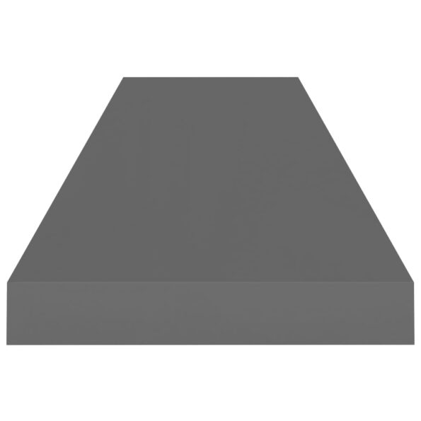 VXL8720286074282_g_en_hd_4.jpg vidaXL Plávajúce nástenné police 2 ks, lesklé sivé 90x23,5x3,8 cm, MDF – Obrázok 6