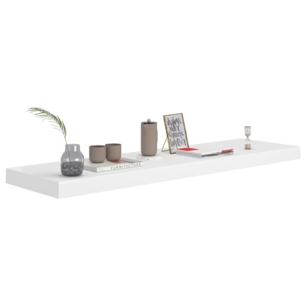 VXL8720286074497_g_en_hd_1.jpg vidaXL Plávajúce nástenné police 2 ks, biele 90x23,5x3,8 cm, MDF – Obrázok 3