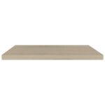 vidaXL Plávajúce nástenné police 4 ks, dubové 80x23,5x3,8 cm, MDF – Obrázok 5