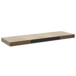 vidaXL Plávajúce nástenné police 4 ks, dubové 80x23,5x3,8 cm, MDF – Obrázok 8