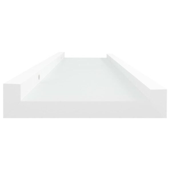 vidaXL Poličky na zarámované obrázky 2 ks biele 40x9x3 cm MDF – Obrázok 5