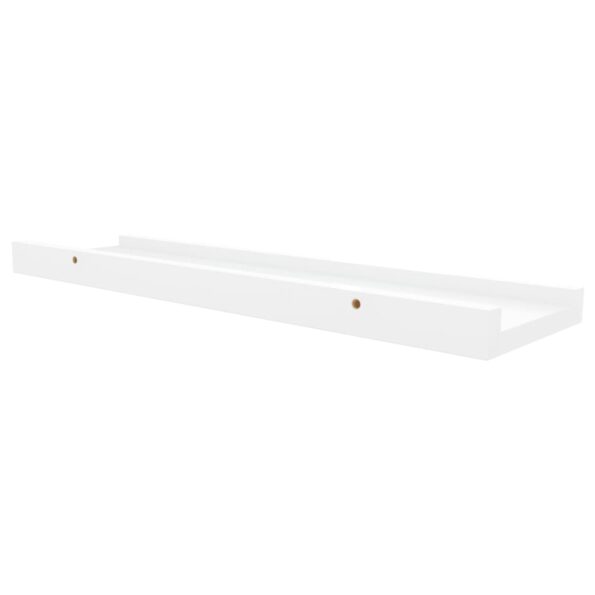 vidaXL Poličky na zarámované obrázky 2 ks biele 40x9x3 cm MDF – Obrázok 7