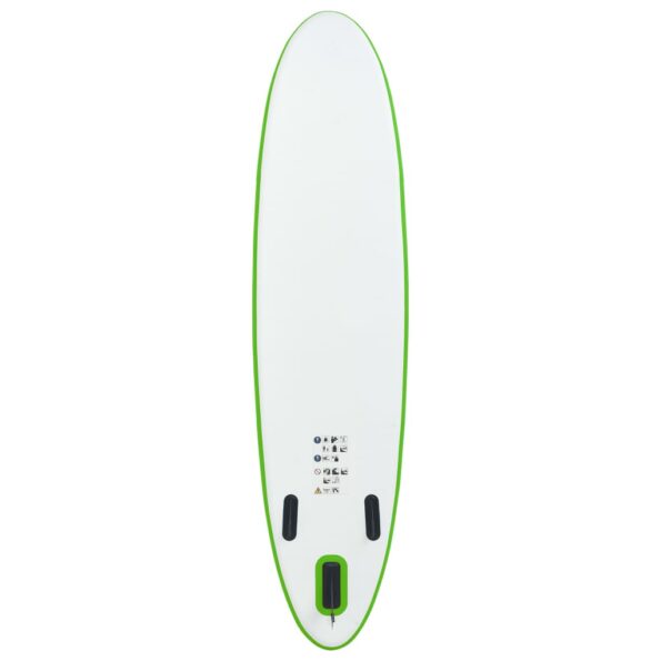 vidaXL Nafukovací Stand up paddleboard, zeleno biely – Obrázok 4