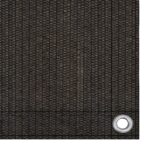 vidaXL Balkónová markíza hnedá 75x500 cm HDPE – Obrázok 3
