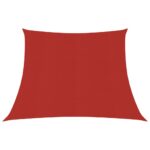 vidaXL Tieniaca plachta 160 g/m² červená 4/5x3 m HDPE