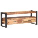 vidaXL TV skrinka 120x35x45 cm, drevený masív s medovým náterom – Obrázok 11