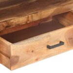 vidaXL TV skrinka 120x35x45 cm, drevený masív s medovým náterom – Obrázok 6