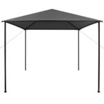 vidaXL Altánok 3x3 m, antracitový, látka a oceľ 180 g/m² – Obrázok 2