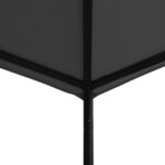 vidaXL Altánok 3x3 m, antracitový, látka a oceľ 180 g/m² – Obrázok 3