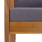 vidaXL 2-dielna záhradná sedacia súprava s podložkami akáciový masív – Obrázok 7