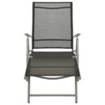 vidaXL 3-dielna záhradná sedacia súprava textilén a hliník strieborná – Obrázok 4