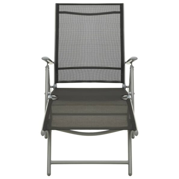 vidaXL 3-dielna záhradná sedacia súprava textilén a hliník strieborná – Obrázok 4