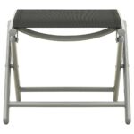 vidaXL 3-dielna záhradná sedacia súprava textilén a hliník strieborná – Obrázok 9