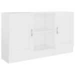 vidaXL Komoda, biela 120x30,5x70 cm, kompozitné drevo – Obrázok 2