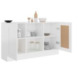 vidaXL Komoda, biela 120x30,5x70 cm, kompozitné drevo – Obrázok 4