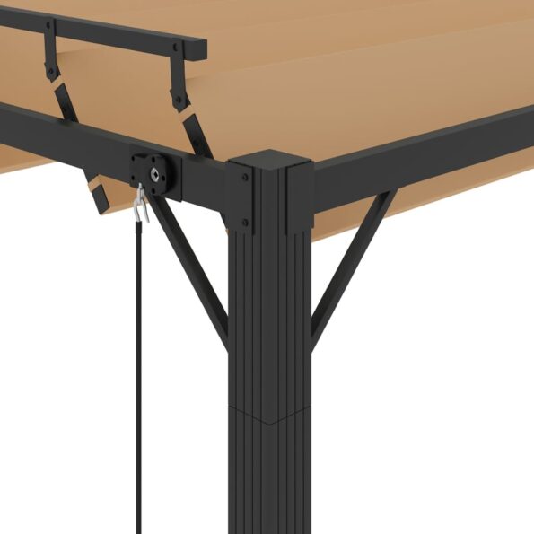 VXL8720286153420_g_en_hd_4.jpg vidaXL Altánok so žalúziovou strechou 3x4 m sivohnedý látka a hliník – Obrázok 6