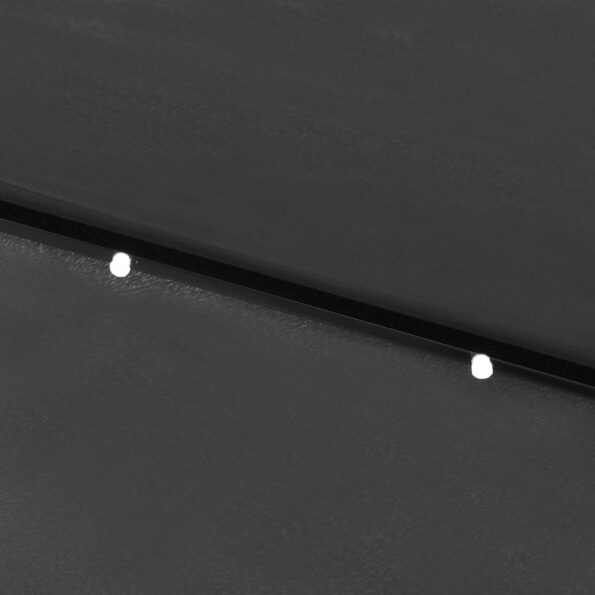 vidaXL Slnečník s LED a oceľovou tyčou antracitový 2x3 m – Obrázok 3