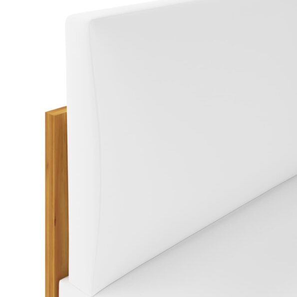 vidaXL 4-dielna záhradná sedacia súprava+podložky, krémová, akácia – Obrázok 8