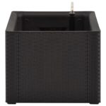 vidaXL Samozavlažovací vyvýšený záhradný záhon antracitový 100x43x33 cm – Obrázok 5