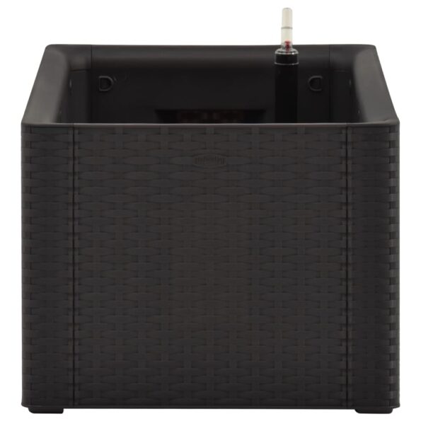 vidaXL Samozavlažovací vyvýšený záhradný záhon antracitový 100x43x33 cm – Obrázok 5