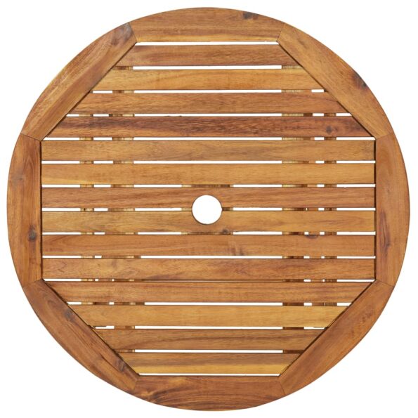 vidaXL Skladací záhradný stôl 70 cm akáciový masív – Obrázok 6