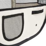 vidaXL Skladacia ohrádka pre psa s prenosnou taškou ružová 125x125x61 cm – Obrázok 9