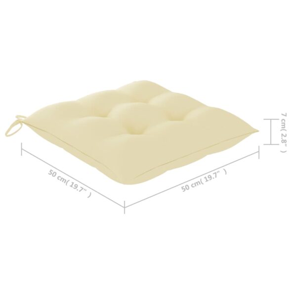 vidaXL Záhradné jedálenské stoličky s vankúšmi 2 ks akáciový masív – Obrázok 7