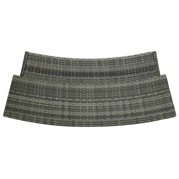 vidaXL 3-dielna záhradná barová súprava s vankúšmi sivá – Obrázok 7