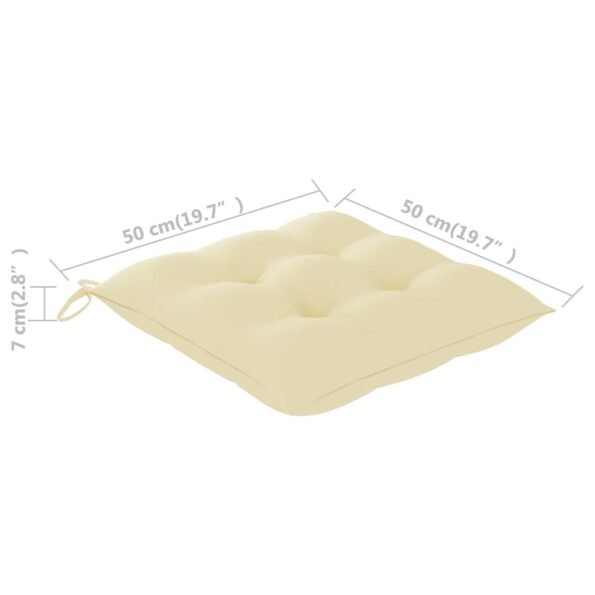 vidaXL Záhradné stoličky 2 ks s podložkami tíkový masív – Obrázok 12