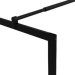vidaXL Sprchová zástena s tvrdeným sklom čierna 90x195 cm – Obrázok 6